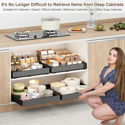 Pull out Cabinet Organizer, Width and Depth Expandable - Image 6