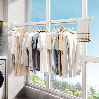 Wall Mounted Clothes Hanger, Clothes Drying Rack, Laundry Rack Wall Mount - Image 7