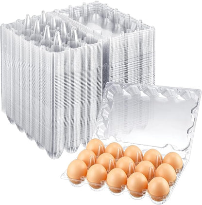 Zubebe 200 Clear Plastic Egg Trays by Zubebe