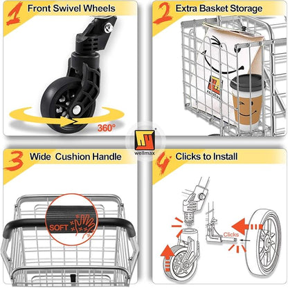 Wellmax Foldable Shopping Cart - Image 5