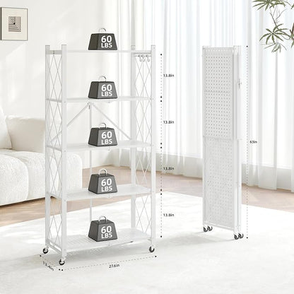 Fenbeli Foldable Shelves with Wheels - Image 3