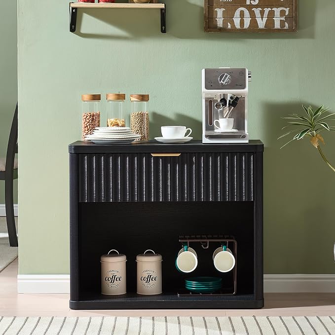 LEYAOYAO 31" Wide Fluted Nightstand Set of 2 - Image 4