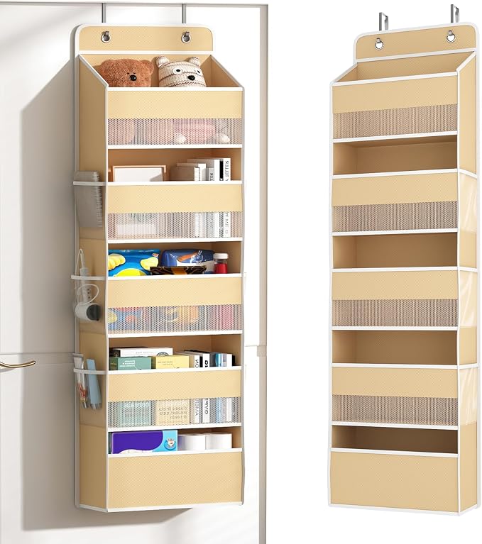 1 Pack 5-Tier Over the Door Organizer, Heavy-Duty Large Deep Pocket Hanging by Unknown