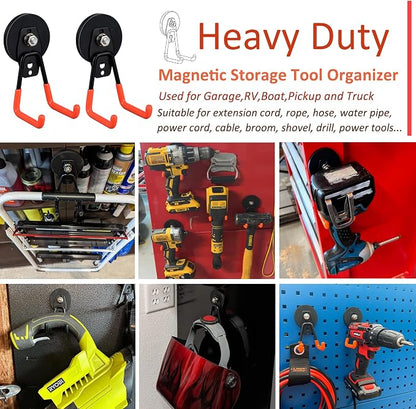ULIBERMAGNET Heavy Duty Magnetic Garage Hooks, Strong Large Magnet Hooks - Image 4