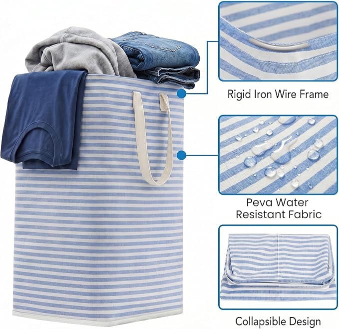 efluky Slim Laundry Basket, Narrow Laundry Hamper - Image 3