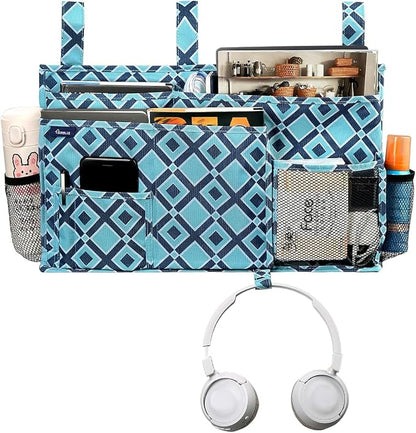 Surblue Bedside Caddy Hanging Bed Organizer Storage Bag Pocket - Image 2