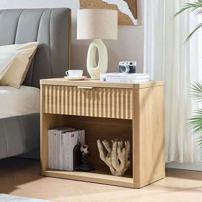 LEYAOYAO 31" Wide Fluted Nightstand - Image 3