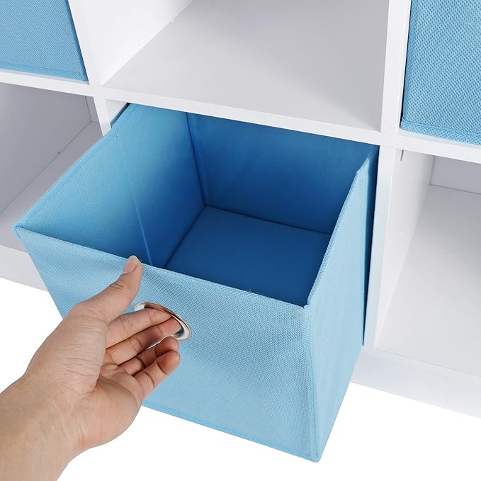SUPER DEAL 6 Cube Storage Organizer 2 Tier Bookshelf - Image 6
