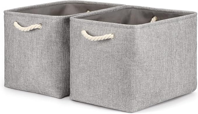 Bidtakay Grey Baskets Shelf Baskets by BidtakayBaskets