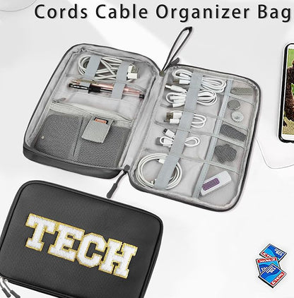 COSHAYSOO Electronics Bag Case Cable Cords Organizer Travel Essentials - Image 3