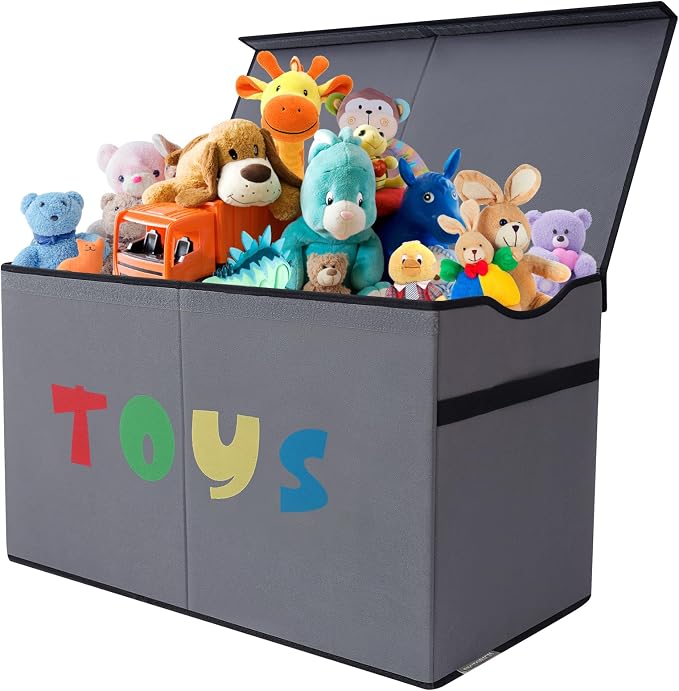YOLOXO Toy Box Chest, Collapsible Sturdy Storage Bins - Image 8