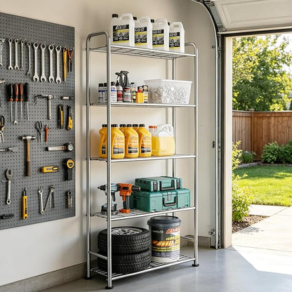 VTRIN Storage Shelves, 5 Tier Garage Shelving - Image 2