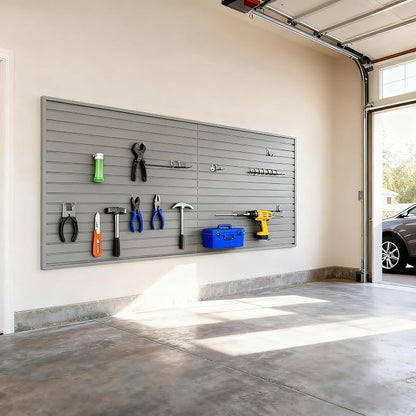 Yuzzy Slat Wall Paneling 4 x 8ft, Garage Slatwall Panel Wall Storage Systems - Image 4