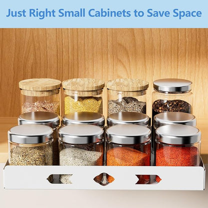 XLP Pull-Out Spice Rack Organizer – Heavy Duty Slide-Out Cabinet Storage | Fits - Image 2