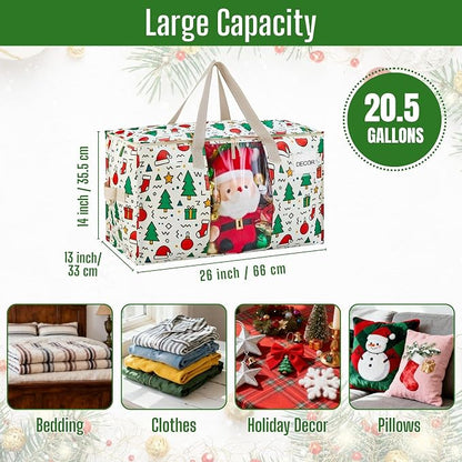 VENO 6 Pack Moving Bags, Large Christmas Storage Bins - Image 4