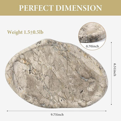 Koville Marble Vanity Tray for Bathroom, Cloud Shape Stone Key Tray | 10" x 7" - Image 3