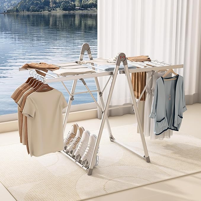 Electric Heating Clothes Drying Rack, Foldable Clothes Drying Rack, Suitable - Image 5