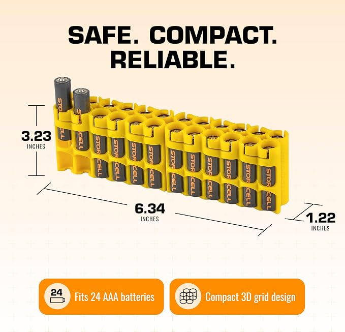 Storacell by Powerpax AAA Battery Storage Caddy - Image 4
