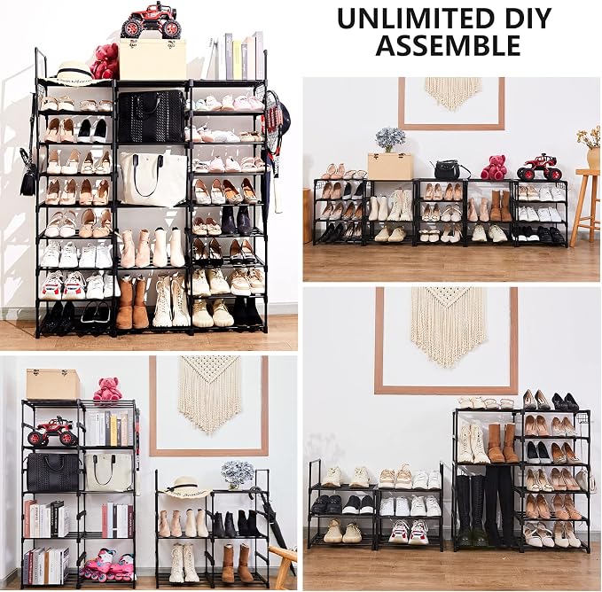 Mavivegue 9-Tier Metal Shoe Rack - Image 5