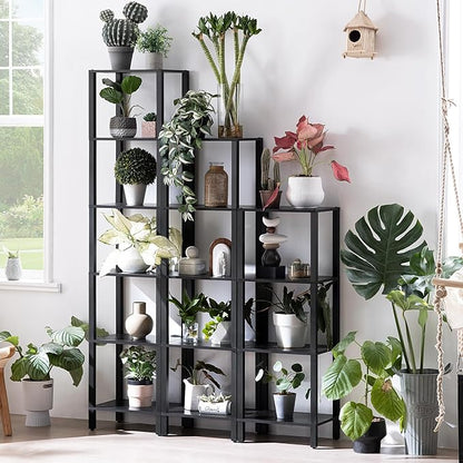 YUFAM 6 Tier Tall Skinny Bookshelf, Narrow Bookcase, Wooden Shelf, Narrow Shelf - Image 5