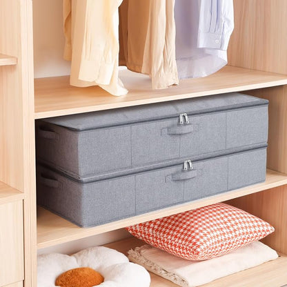 Underbed Storage Organizers, 23.6 x 11.8 x 5.9 Inch Fabric Container Bags - Image 2