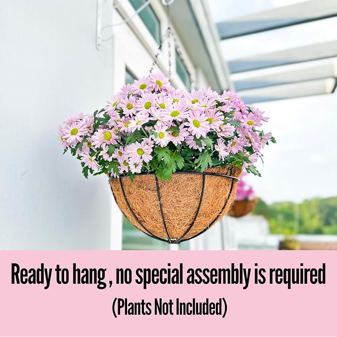 LaLaGreen Hanging Baskets for Plants Outdoor Extra Large Hanging Planter - Image 6