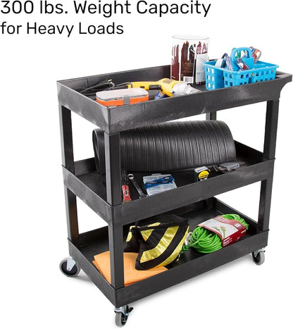 Tubstr 3-Tier Rolling Utility Cart - Image 3