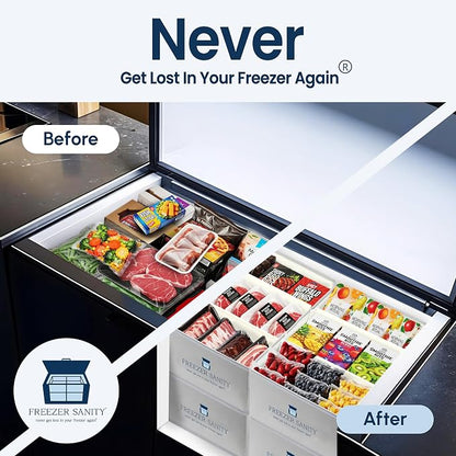The Original Chest Freezer Organizer Bins, Stackable Storage Organizers - Image 3