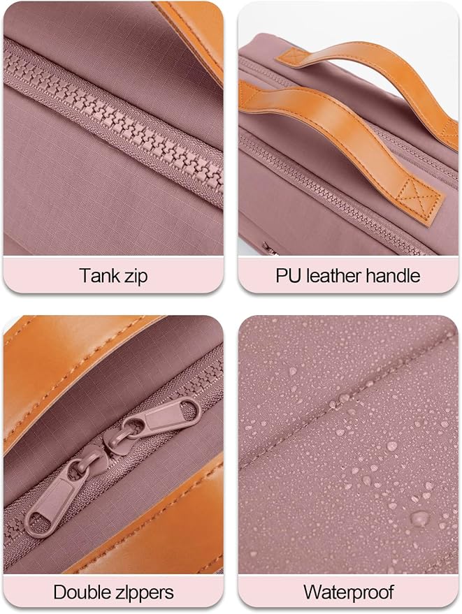 Women's Hanging Toiletry Bag, Waterproof Travel Cosmetic Organizer - Image 9