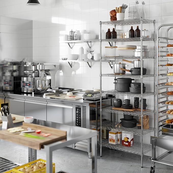 18" Deep x 30" Wide x 86" Height Wire Shelving Kit | 8-Tier | NSF Commercial - Image 4