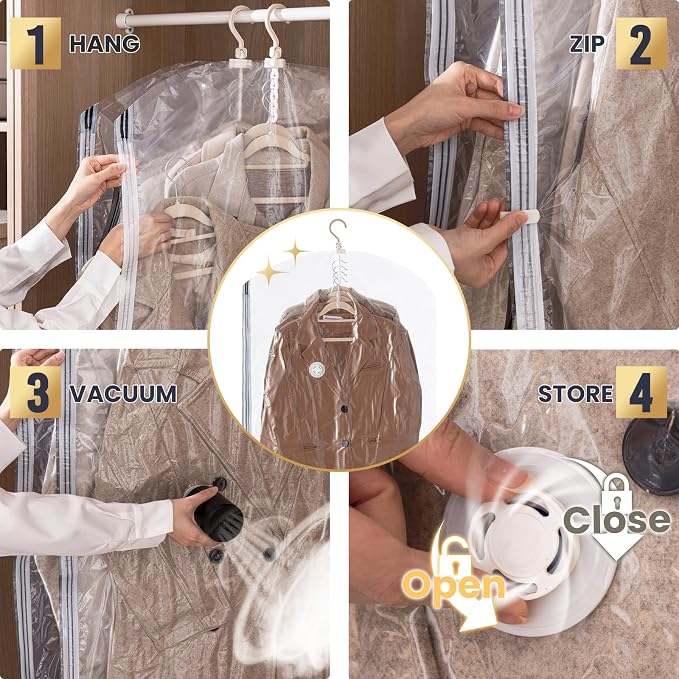 TAILI Hanging Vacuum Sealer Storage Space Saver Bags - Image 6