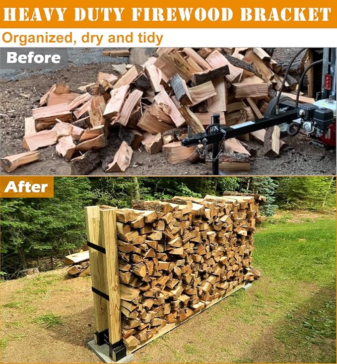 Outdoor Firewood Rack Brackets Kit - Image 5