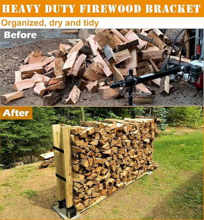 Outdoor Firewood Rack Brackets Kit - Image 5