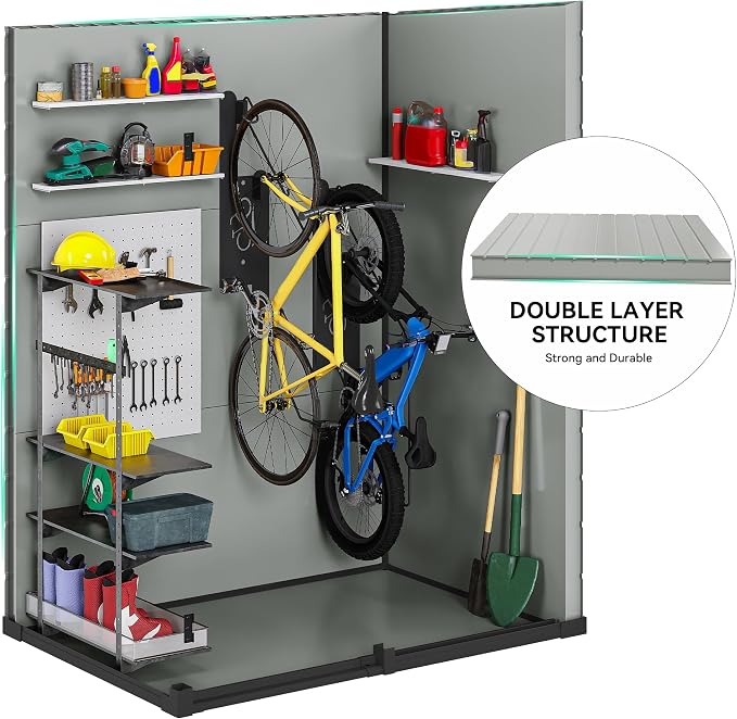DWVO 5x3 FT Outdoor Storage Shed - Image 6