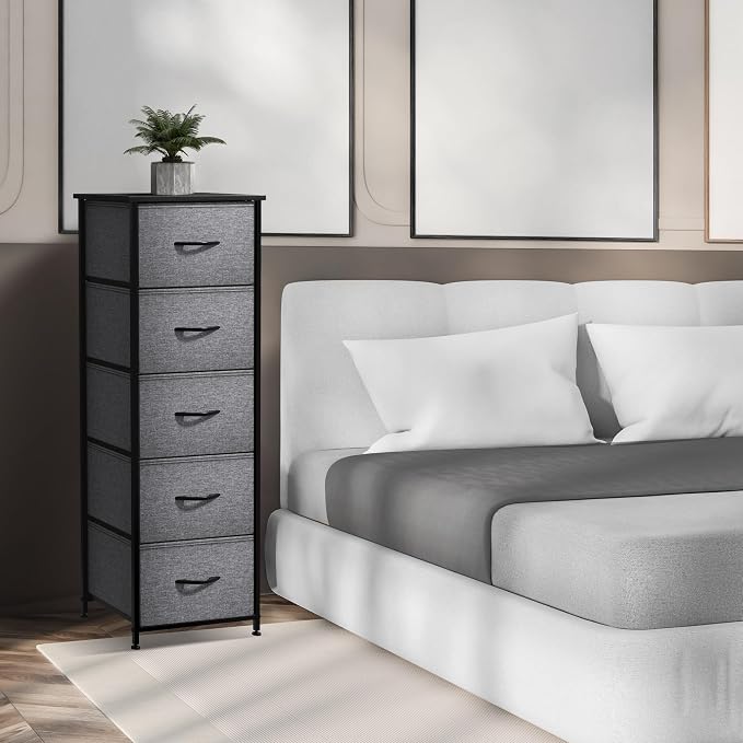 Sorbus Nightstand with 5 Drawers - Image 2