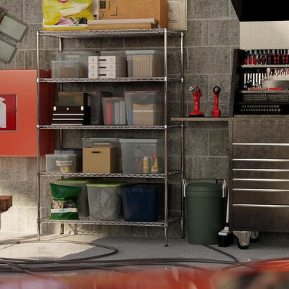 24" Deep x 48" Wide x 74" Height Wire Shelving Kit | 5-Tier | NSF Commercial - Image 2