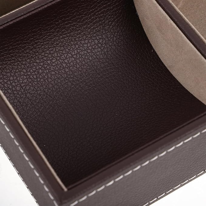 Jewelry Organizer Box Tray Coffee Color Jewelry Storage Case - Image 3