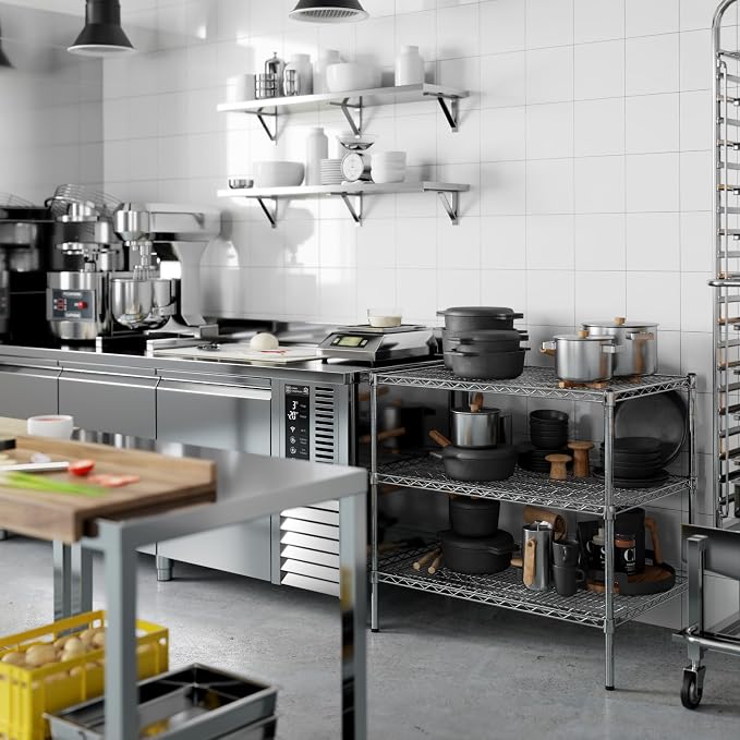 24" Deep x 36" Wide x 34" Height Wire Shelving Kit | 3-Tier | NSF Commercial - Image 8