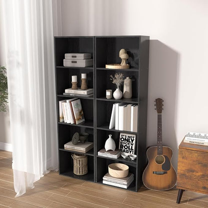 Wooden 5 Cube Storage Organizer, Versatile Cubes Open Shelf and Cubby Unit - Image 4