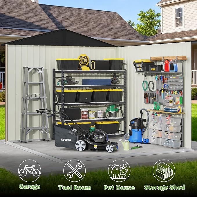 Patiowell 8x8 FT Outdoor Storage Shed - Image 3