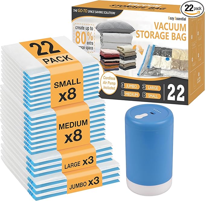 Cozy Essential Travel Vacuum Storage Bags by CozyEssential