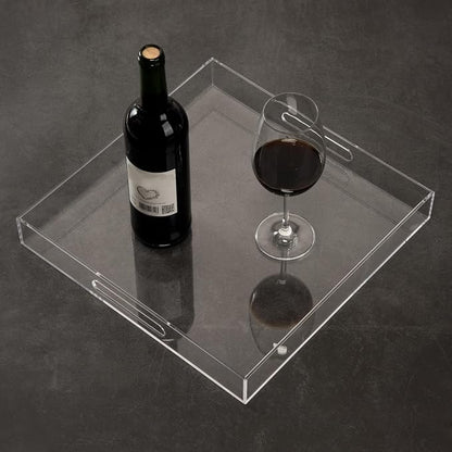 Clear Sturdy Acrylic Serving Tray - Image 5