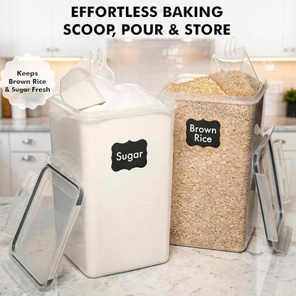WHITE FEATHER SUPPLIES 2 PC Large Food Storage Containers - Image 4