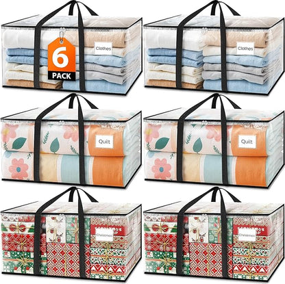 Fab totes Moving Bags Extra Heavy Duty Oversized Clear Storage Bags by Fabtotes
