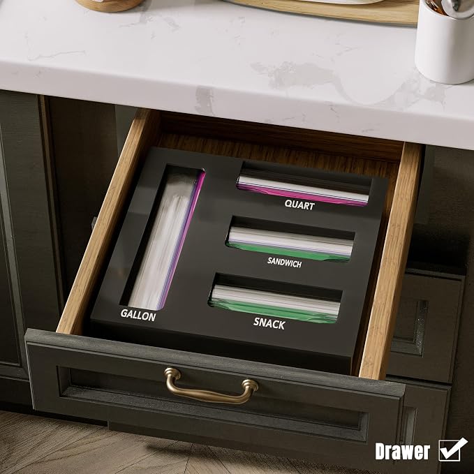 Neatsure Acrylic Magnetic Food Bag Storage Organizer - Image 4