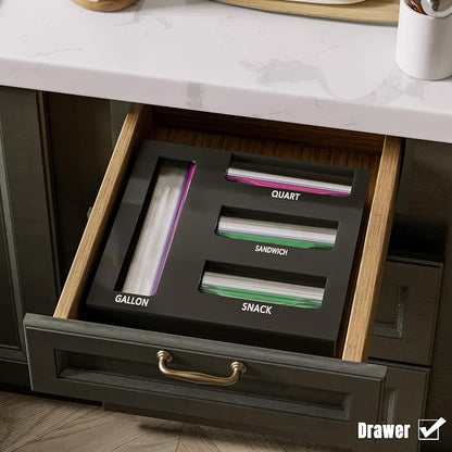 Neatsure Acrylic Magnetic Food Bag Storage Organizer - Image 4