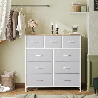 OLIXIS 9 Drawer Tall Dresser for Bedroom, Closet Organizers and Storage | - Image 2