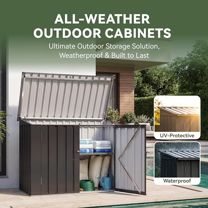 Aoxun Outdoor Storage Cabinet - Image 5