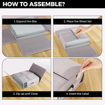 ALCOVA 10 Pack Bed Sheet Organizers and Storage - Image 4