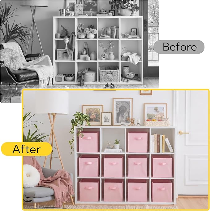 Cupic Cupid 11x11 Storage Cubes, 10 Pack Open Storage Bins - Image 5